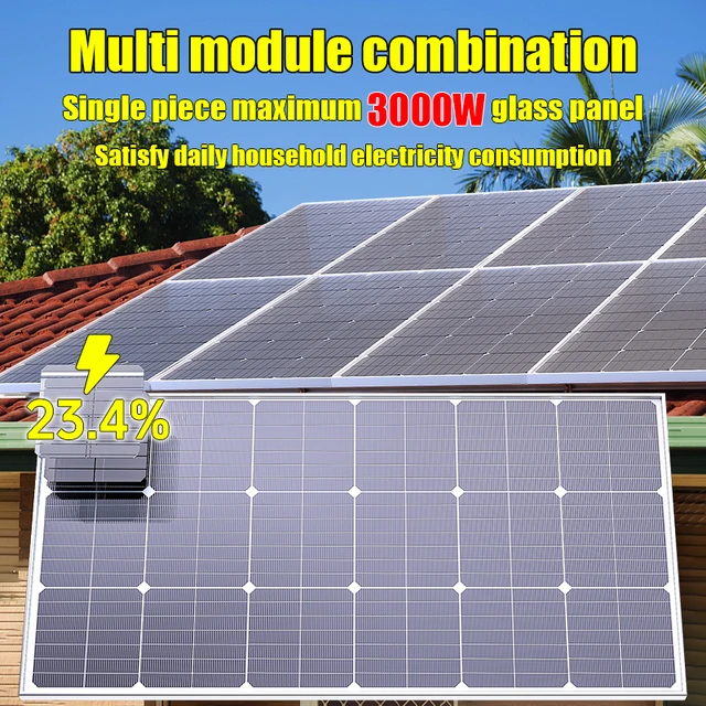 Panneau solaire 1000W 2000W 3000W 18V, batterie externe Portable haute efficacité, charge Flexible, cellules solaires extérieures pour la maison/Camping 1