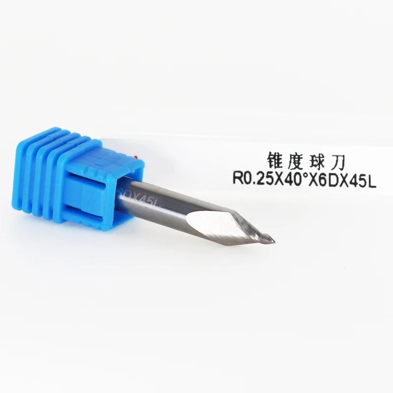 Taper Ball Nose End Mill 30° 20° 6 Shank Tungsten Steel Ball End Milling Cutter CNC Aluminum Woodworking Engraving Bit slab milling cutter Machine Tools & Accessories