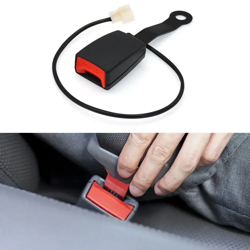 Universal 173mm Car Seat Belt Clip Extension Plug Car Safety Belt Lock Safety Seatbelt Locking Buckle Socket Plug Connector Seat Belt Extender Seat Belt Clip Seat Belt Lock Car Seat Belt Accessory