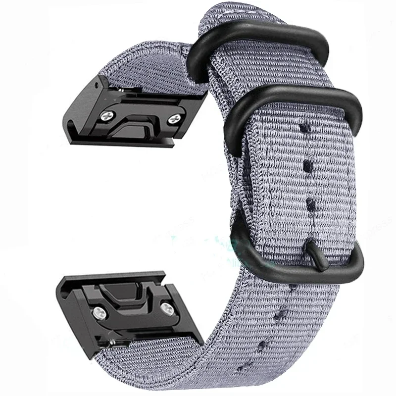 Enhanced Canvas Nylon Watch Strap - Durable Sport Band with Adjustable Fit