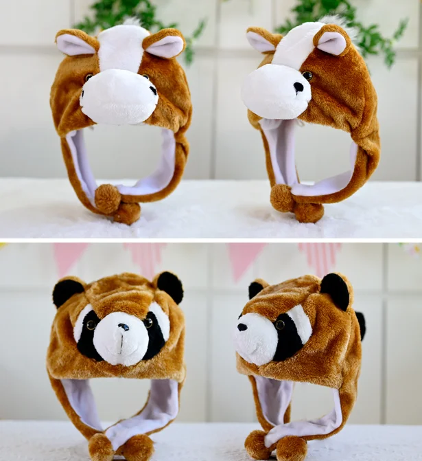 Ins Internet Celebrity Funny Children Penguin Hat Cartoon Animal Warm and Cute Adult Plush Hat Summer
