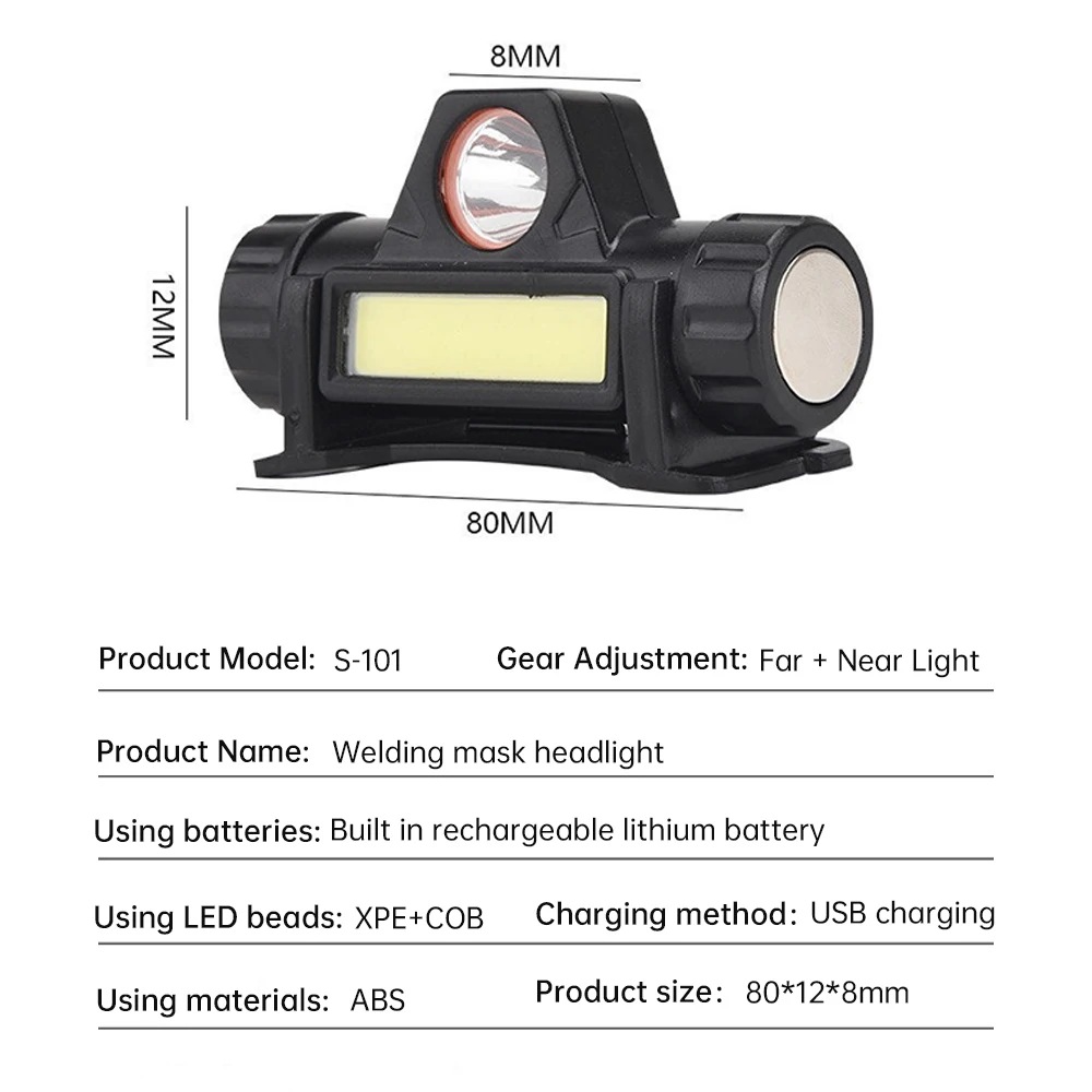 Rechargeable COB LED USB Headlamp Strong Magnetic Powerful Headlight Super Bright Waterproof Head Torch For Outdoor Fishing head flashlight cob headlamp