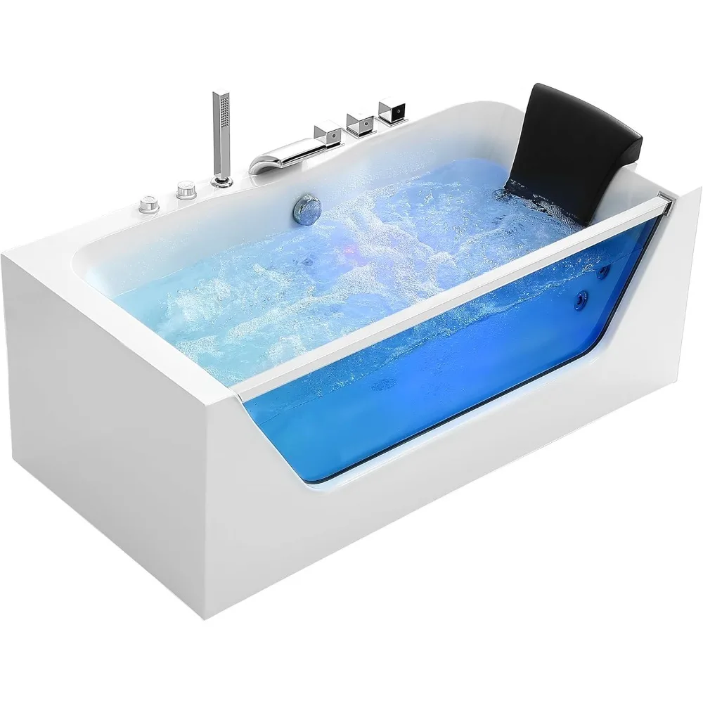 Family whirlpool tub, Jet tub, 11 nozzles, hydromassage, home freestanding bathtub, comfortable feeling 2