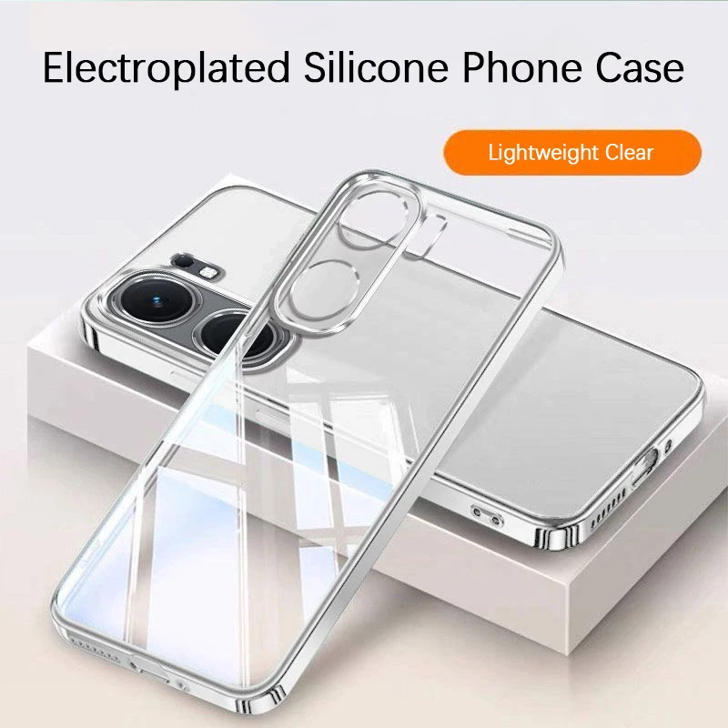 Electroplated Crystal Clear High-Quality Silicone Phone Case