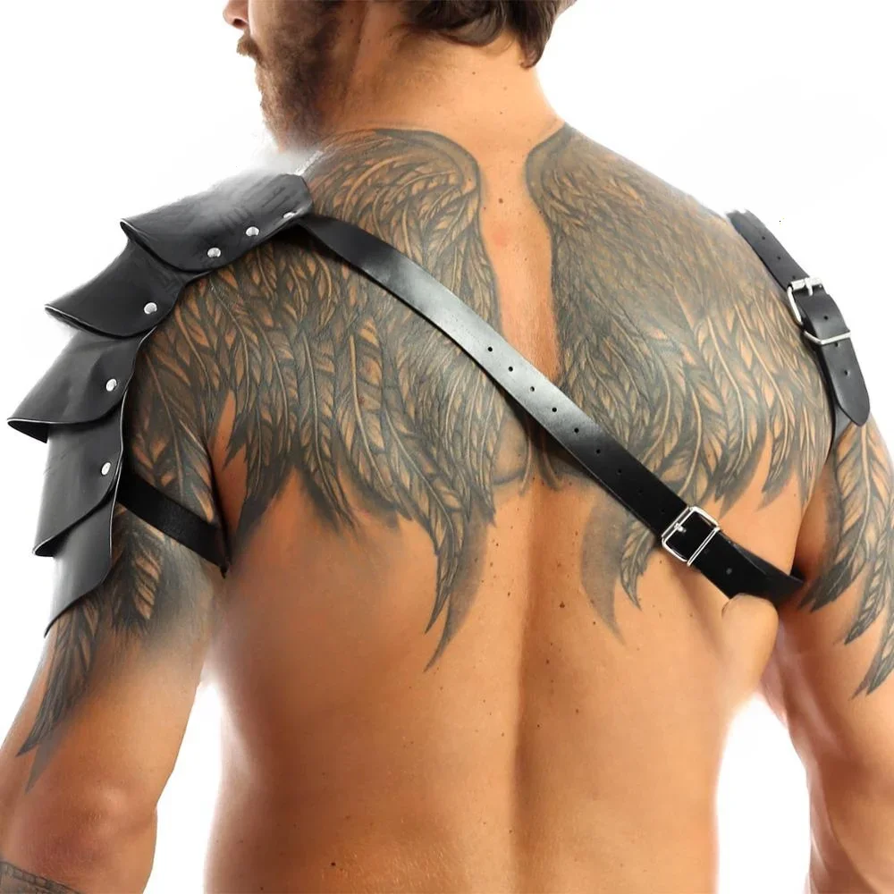 Medieval Renaissance Viking Men's Shoulder Armor Straps COSPLAY Halloween Role Play Props Anime Stitch Minecraft