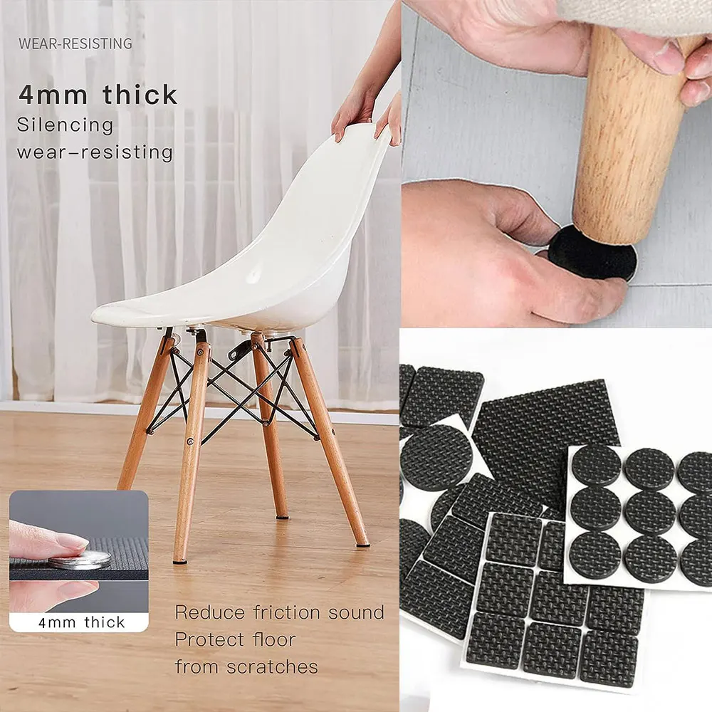 Table Leg Protectors, Anti-Scratch Leg Pads, Rubber Non-Slip Chair Leg Pads, Silent Stickers, Furniture Accessories 3 Table Leg Protectors, Anti-Scratch Leg Pads, Rubber Non-Slip Chair Leg Pads, Silent Stickers, Furniture Accessories 3