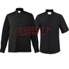 Catholic Clergyman Costume Women Men Ortodox Priest Shirt Tab Collar Church Uniform
