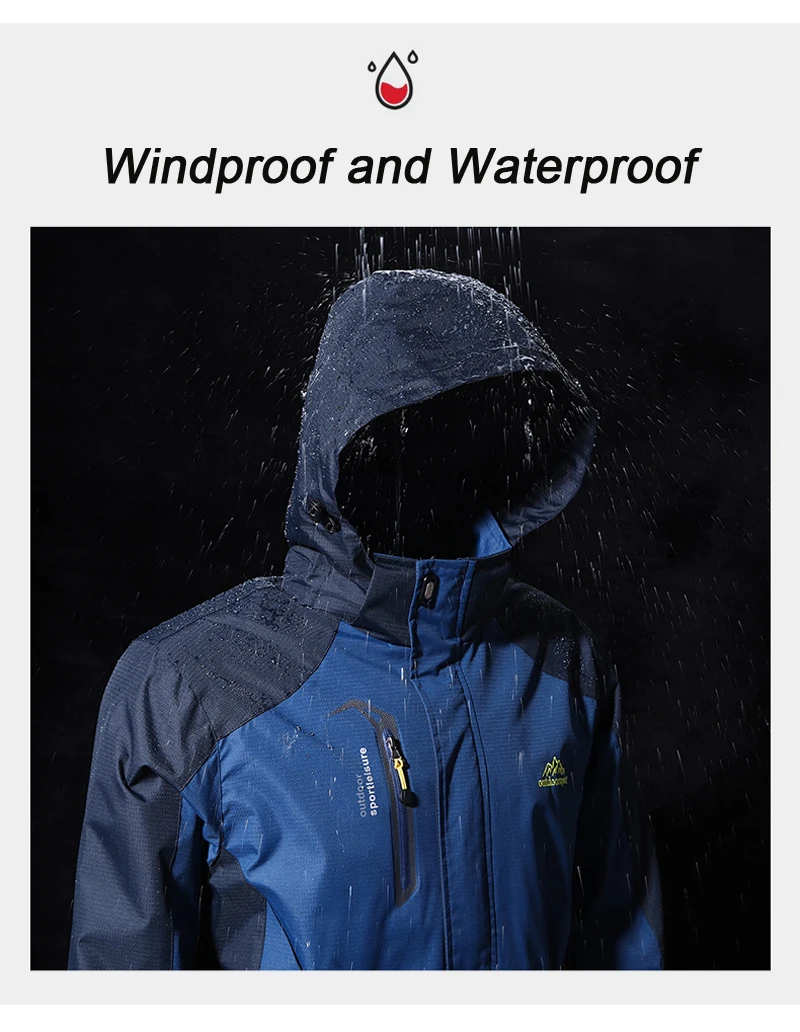 Description Picture 4 of itemMen's Spring Coat Pants Trekking Hiking Fishing Outdoor Set Sports Single Jacket And Quick-Drying Camping Sports Trouser Suit