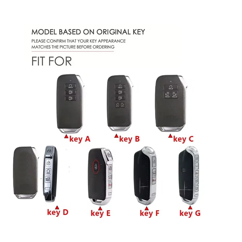 가죽 자동차 키 케이스 포브 커버, 기아 K900 스팅어 2017 2018 2019 2020 2021 액세서리