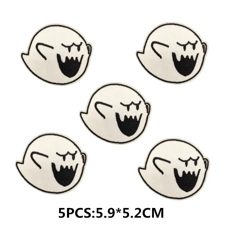 5PCS Zipper Gestickte Patches Applique für Kleidung DIY Nähen Patches auf Kleidung Aufkleber Eisen auf Patches Streifen – Detail 10