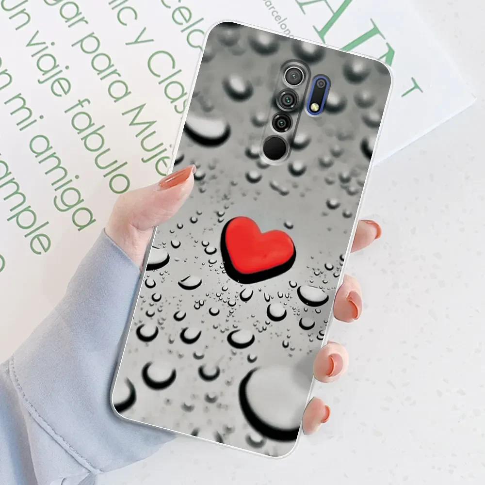 Elegant Watercolor Marble Transparent Silicone Soft TPU Case for 6.53-inch Smartphones - Protective Bumper Back Cover