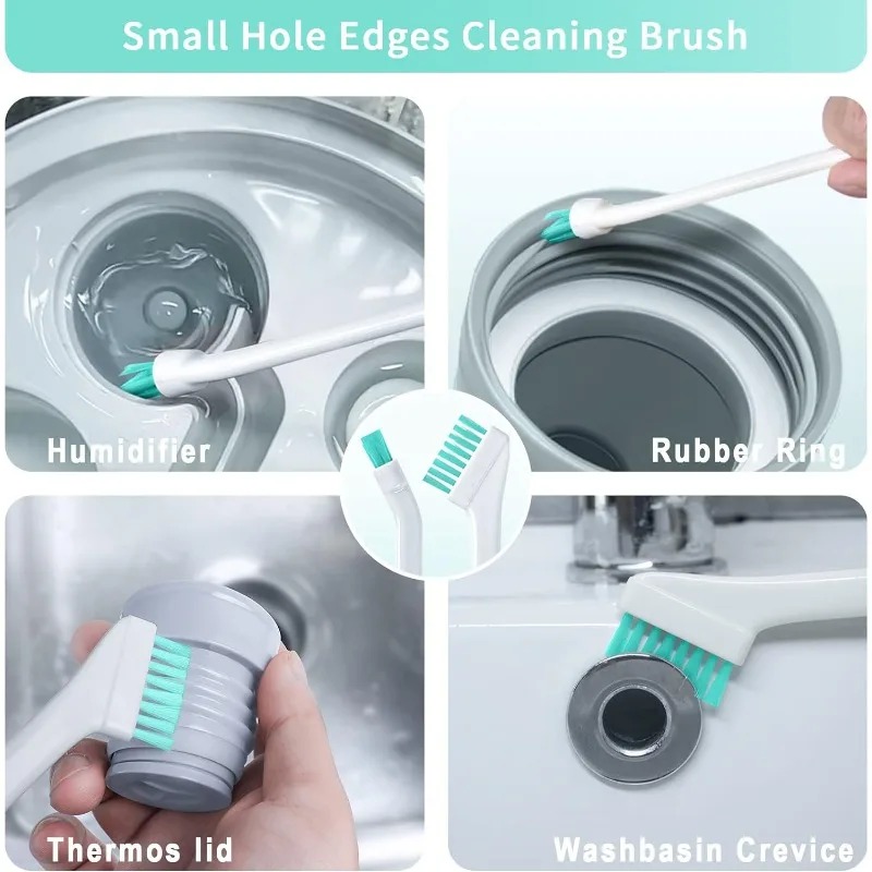 8in1 Household Cleaning Brushes Set, Small Crevice Cleaning Brushes for  Bottle, Keyboard, Window Groove, Air Vent, Room and Kitchen Corner
