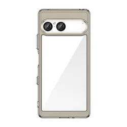 Premium Protective TPU Border & Acrylic Backplane Phone Case for Sony Xperia 10 VII (Gray)