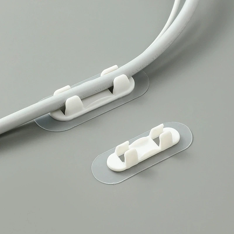 Self Adhesive Cable Clips Wire Organizer Cord Management Holder No Drill Wall Mount Cable Clamp for Home Office