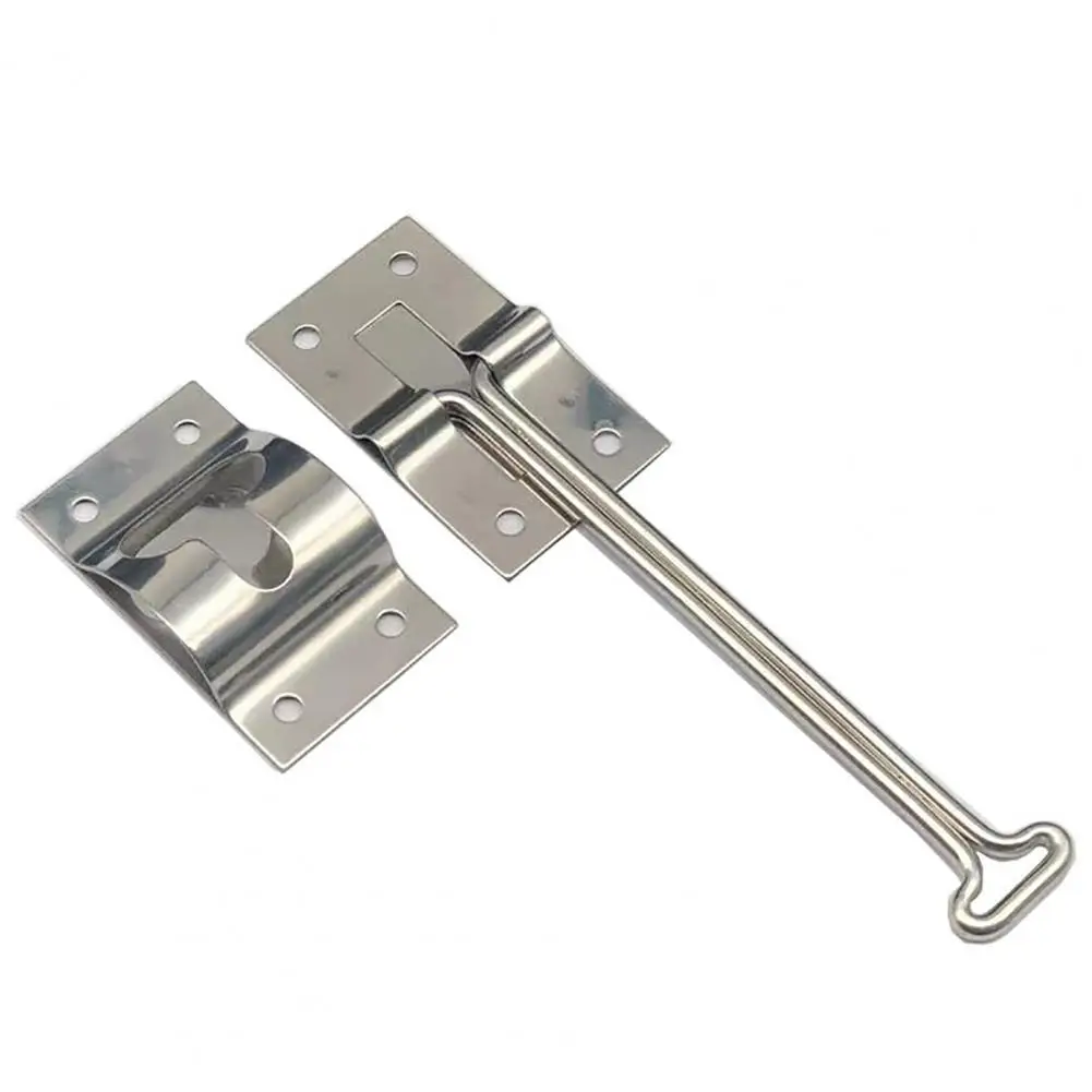 Door Latch Trailer 6 Inch Stainless Steel T-Style Easy Installation Rust-Free Durable Corrosion-resistant Trailer Door Lock