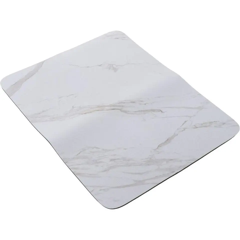 Tapis De Séchage à Vaisselle En Pierre Blanche De 40,6 X 30,5 Cm Pour