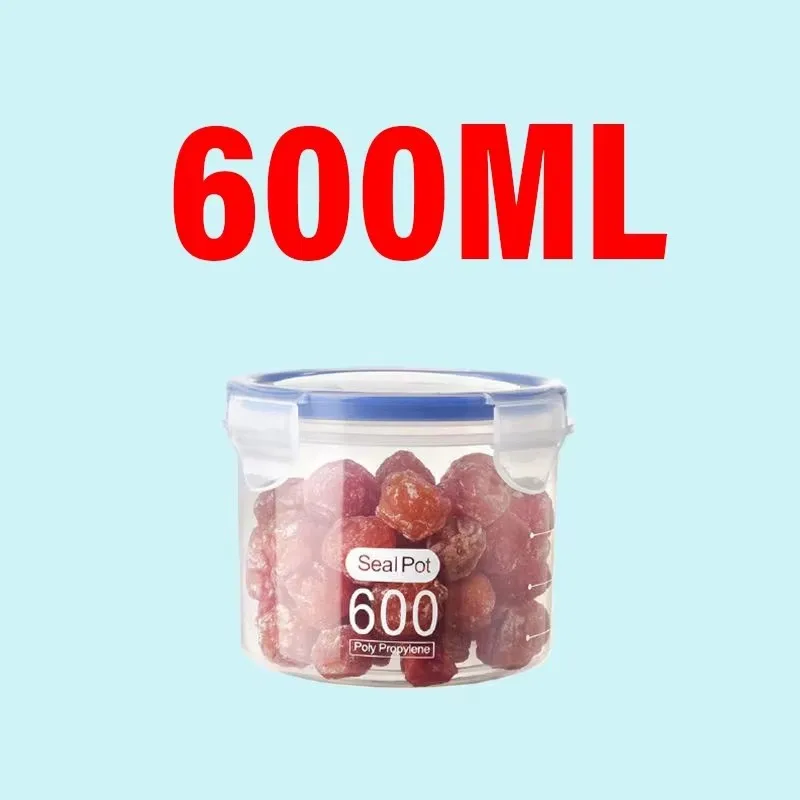 1/4 SZT. Szczelne Słoiki z Podziałką na Zboże, Pojemniki do Przechowywania w Lodówce, Przezroczyste Słoiki na Przyprawy i Cukier