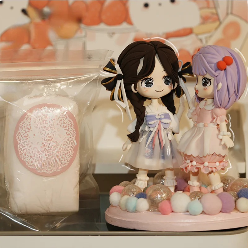 100g Crystal Resin Clay Air Dry Translucent Clay Polymer Light