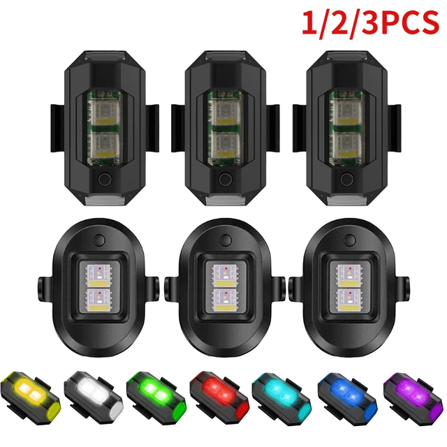 3/7 farben Universal LED Anti-kollision Warnung Licht Mini Signal Licht  Drone mit Strobe Licht