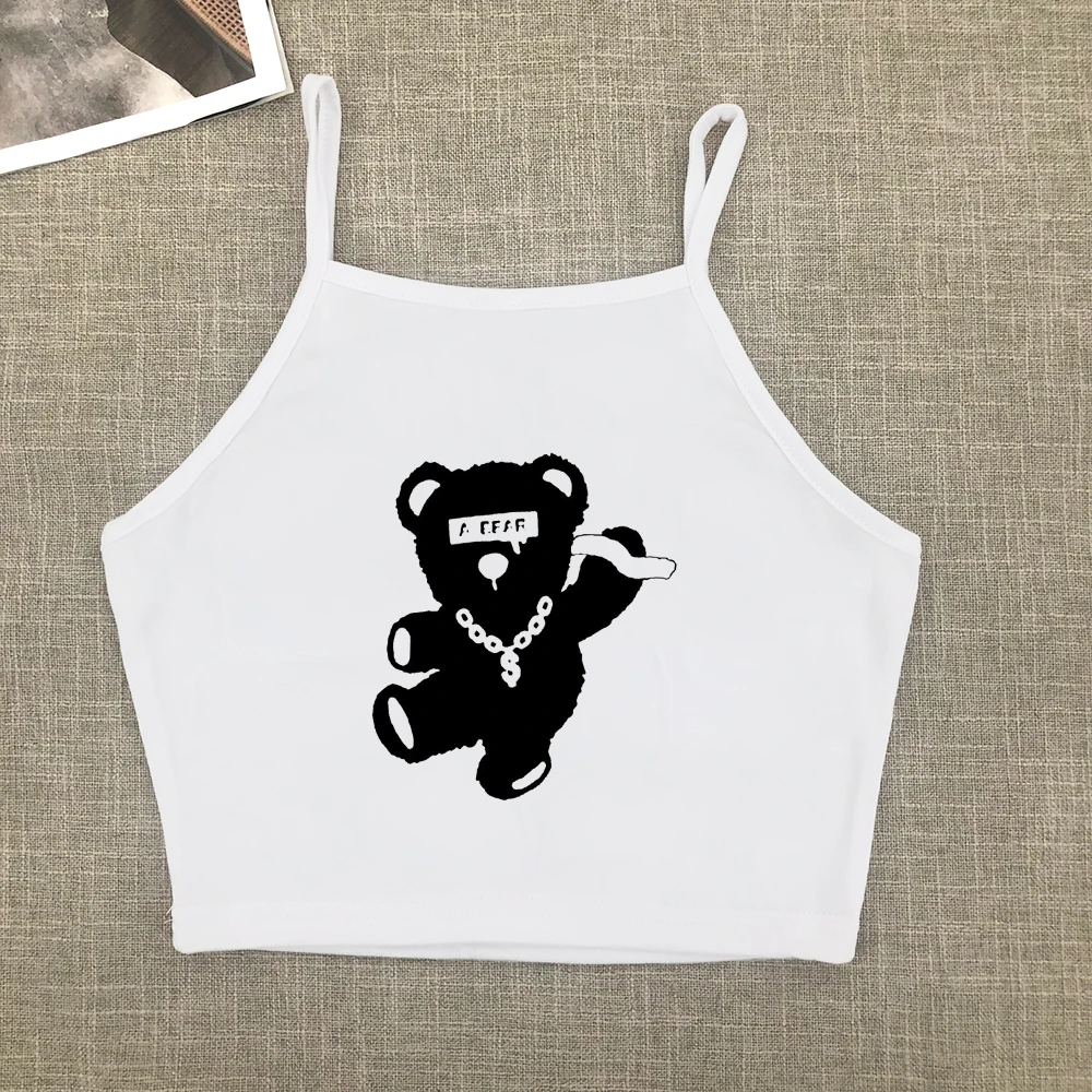 Short-sleeved T-shirt pure cotton women summer new spice girls high waist slim short crop clothing tide sweet and spicy