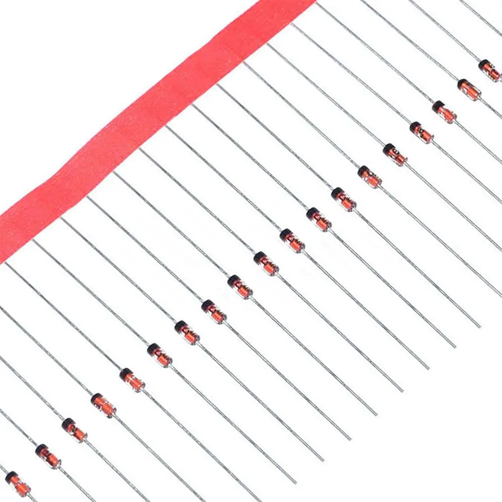 1N4148 High-speed Switching Diode 200mA 100V DO-35/DO-204AH Axial 4148 200 milliamp 100 Volt Electronic Silicon 100PCS