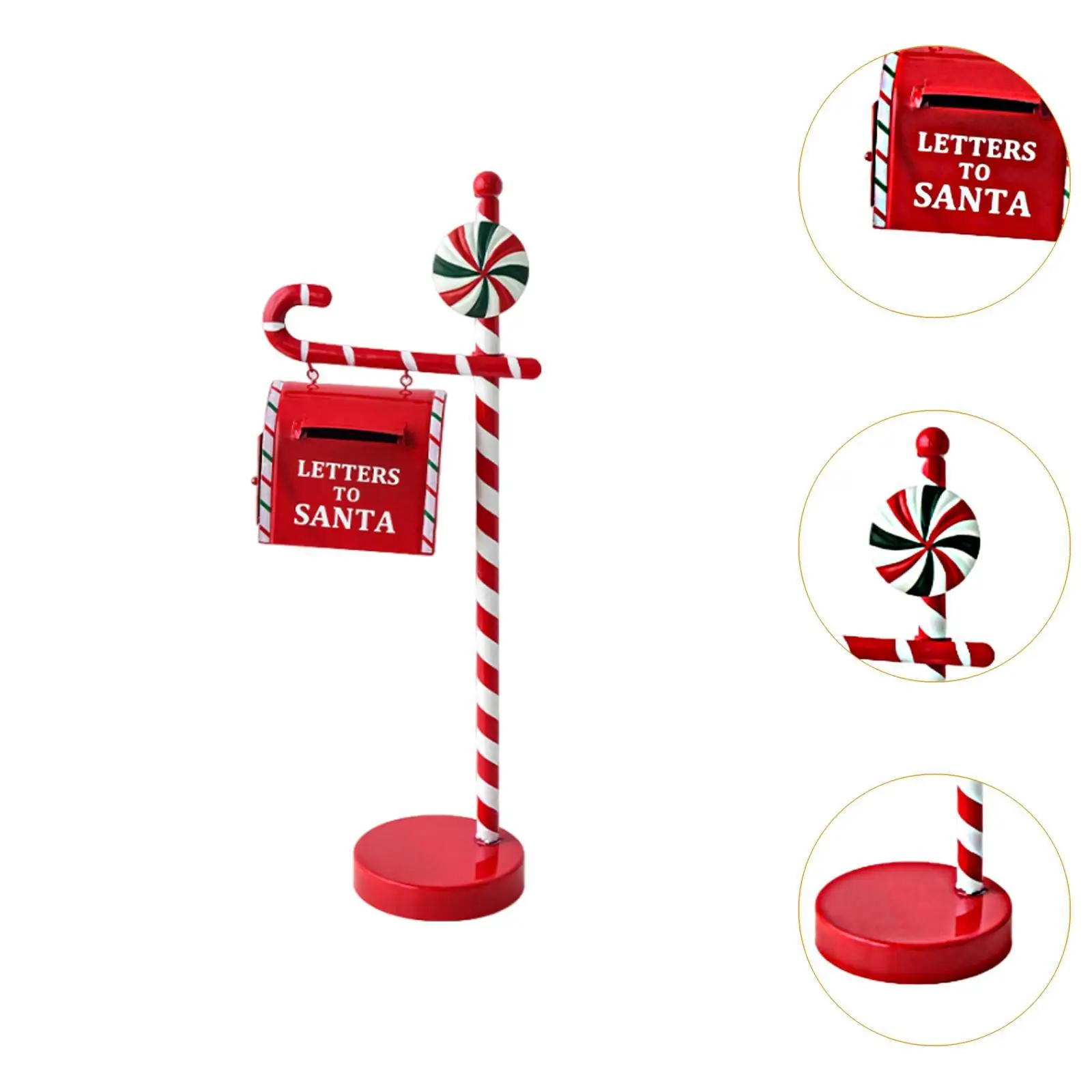 Christmas Mailbox Statue, Christmas Decorations, Creative, Garden Decoration, Metal Sculpture, Mailbox Figure