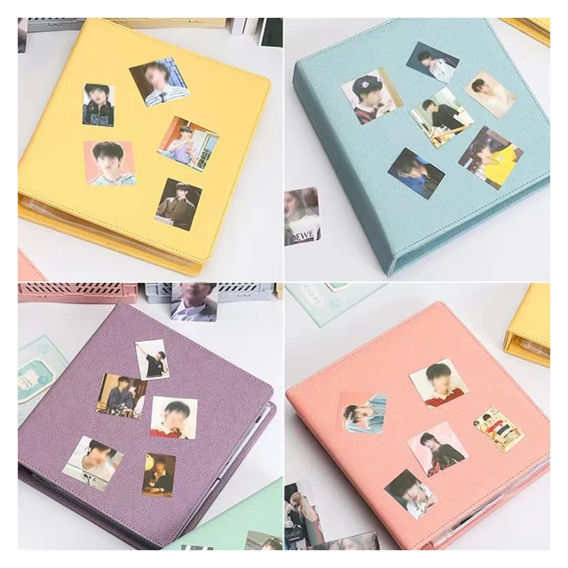 Kpop Photocard Binder Collect Book Album 4 Pocket Glitter Style