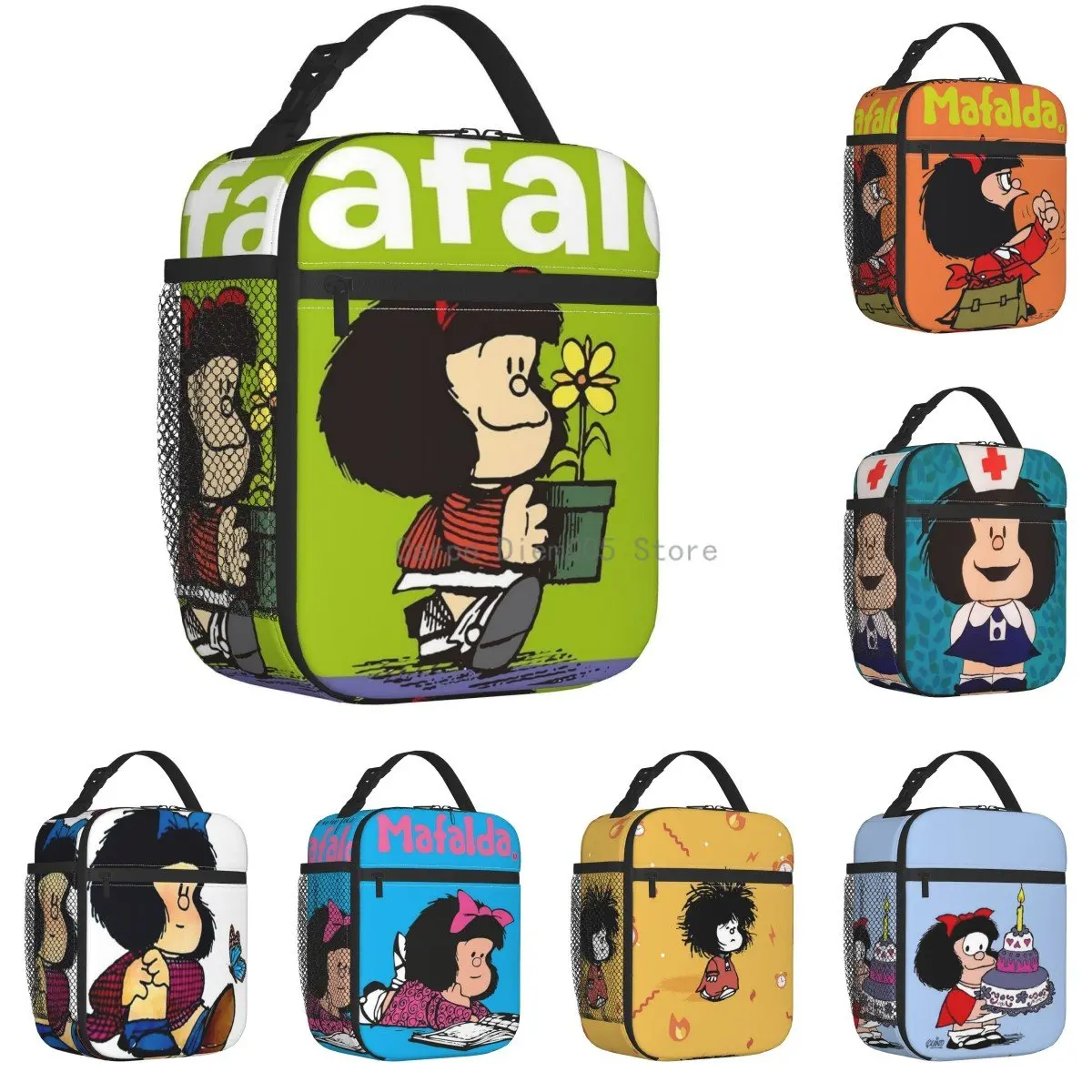 

Изолированные сумки для обеда Quino Mafada, женский портативный контейнер для обеда для школы, многофункциональная коробка для еды