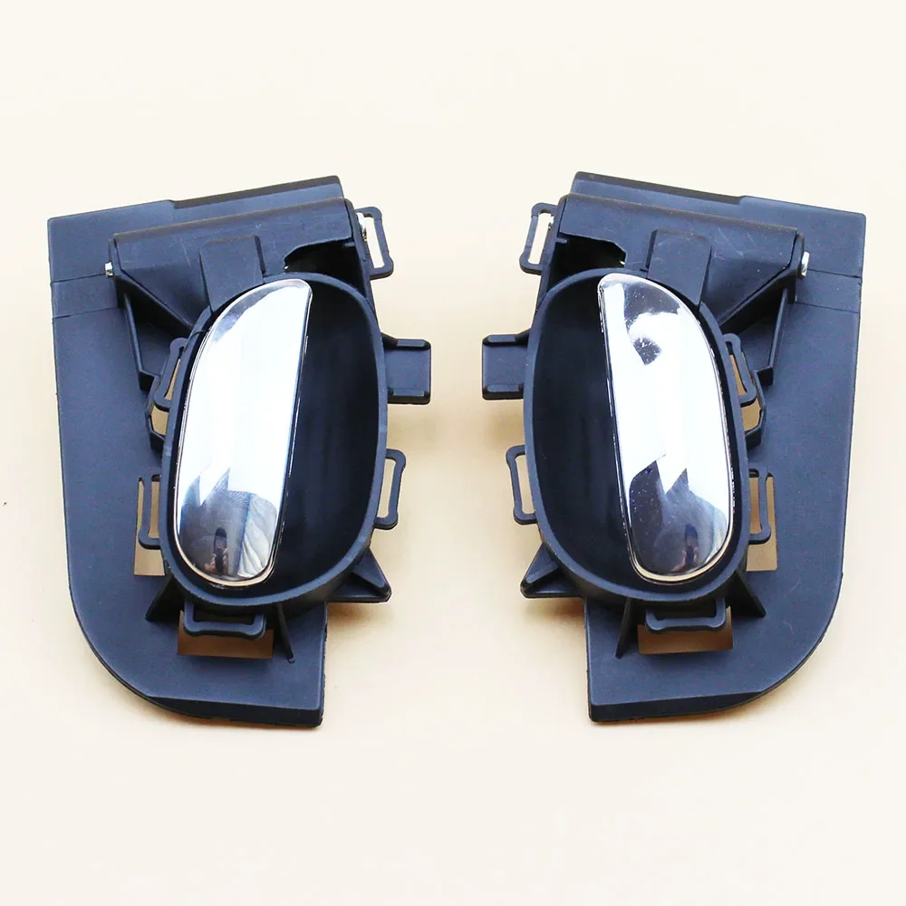 Car Styling Pair Chrome Inside Interior Door Handle left Right Black for PEUGEOT 206 207 206cc Citroen C2