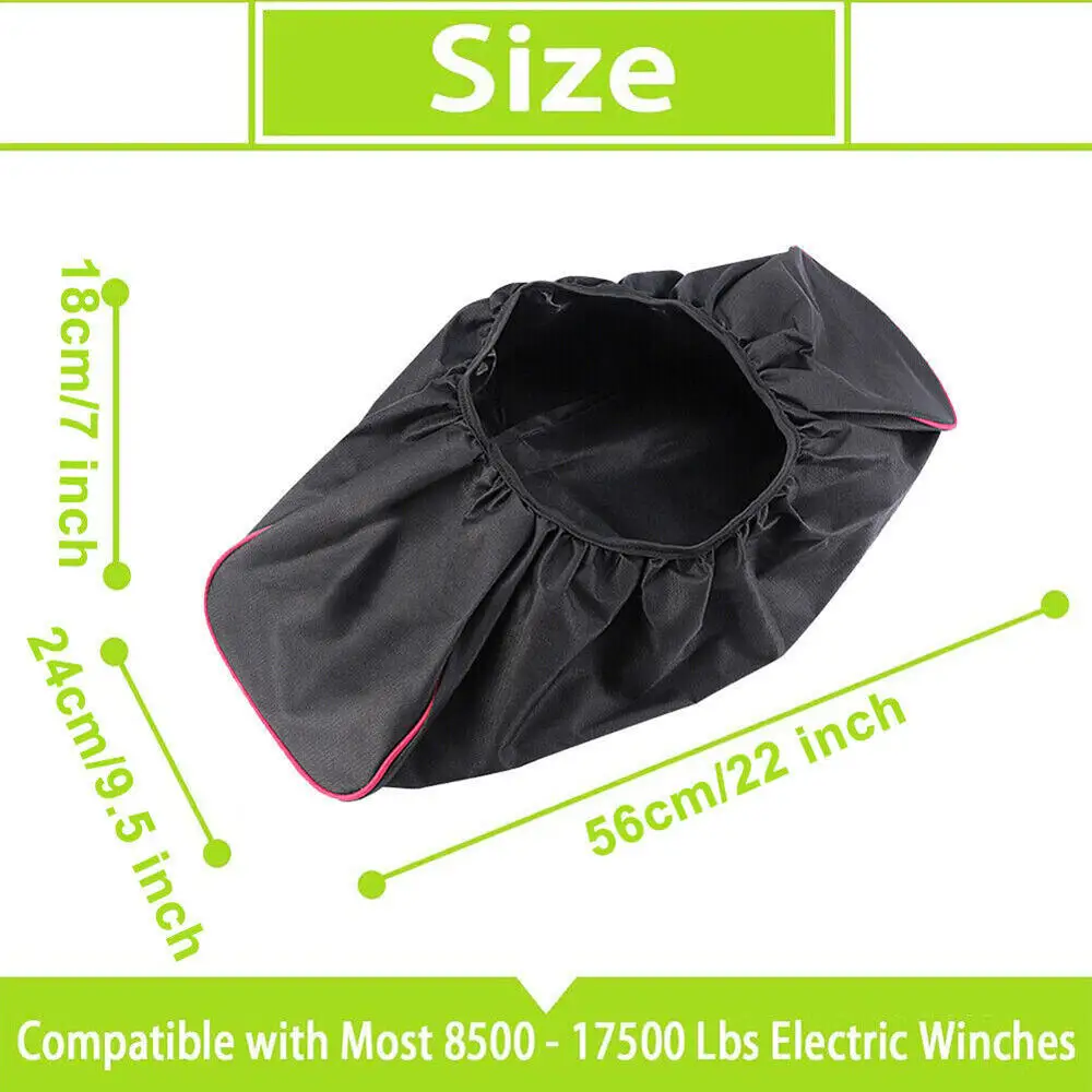 UCARE Housse De Treuil électrique Automobile – Housse De Protection Imperméable Et Résistante à La Poussière – 55,9 X 17,8 X 22,9 Cm – Convient Aux Treuils Jusqu'à 3,855 à 7,9 Kg