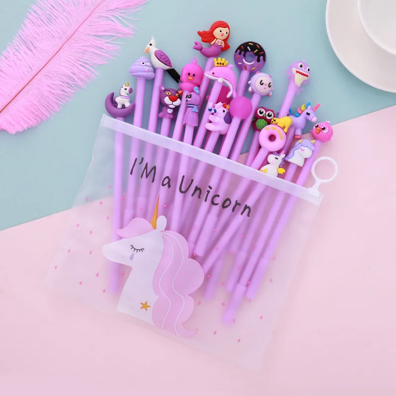 80Pcs/Set Novelty Cute Gel Pens Bulk Kawaii Funny Writing Rollerball  Ballpoint Cool Girl School Cactus Unicorn Thing Stuff Gift - AliExpress