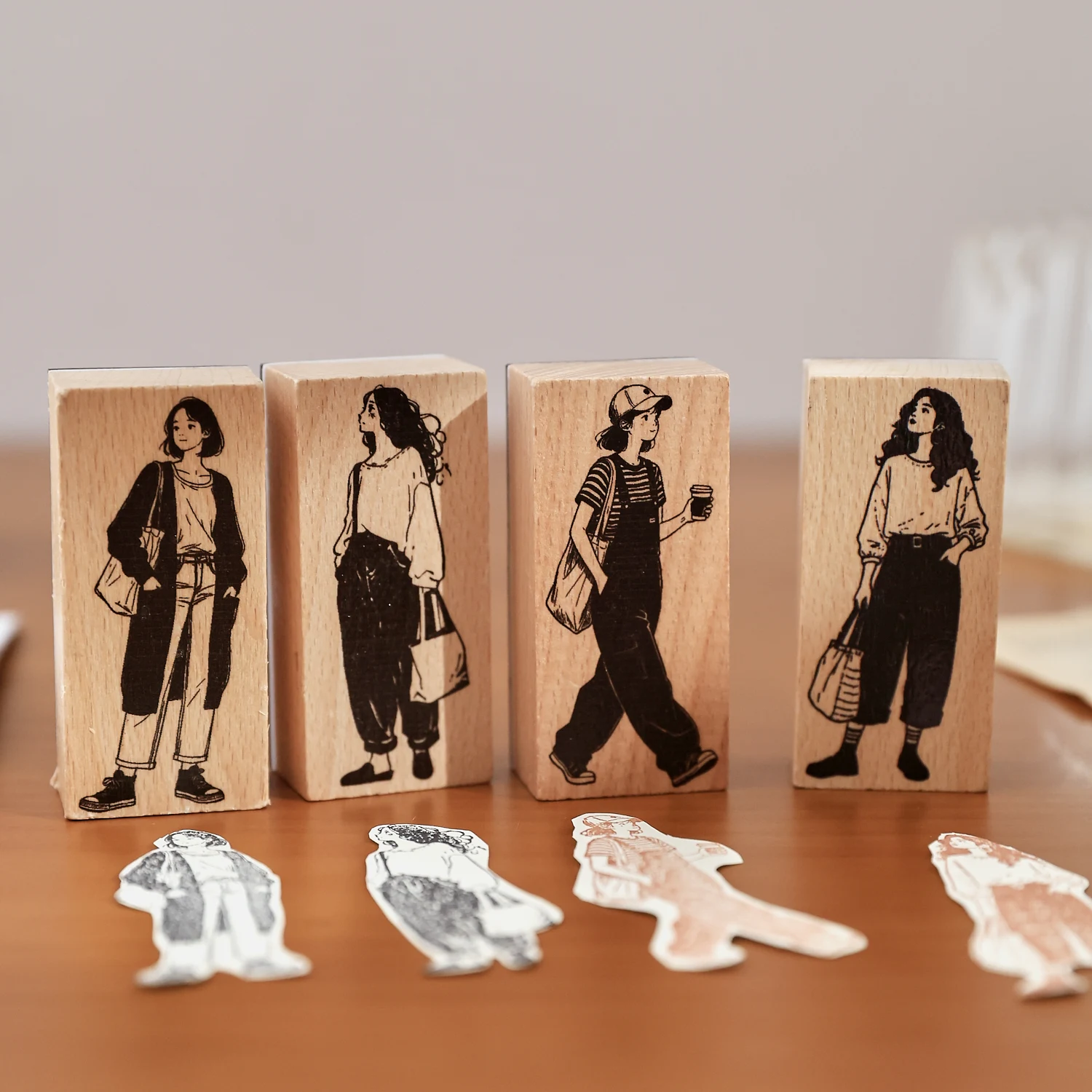 Vintage Plants Wood Stamp 5