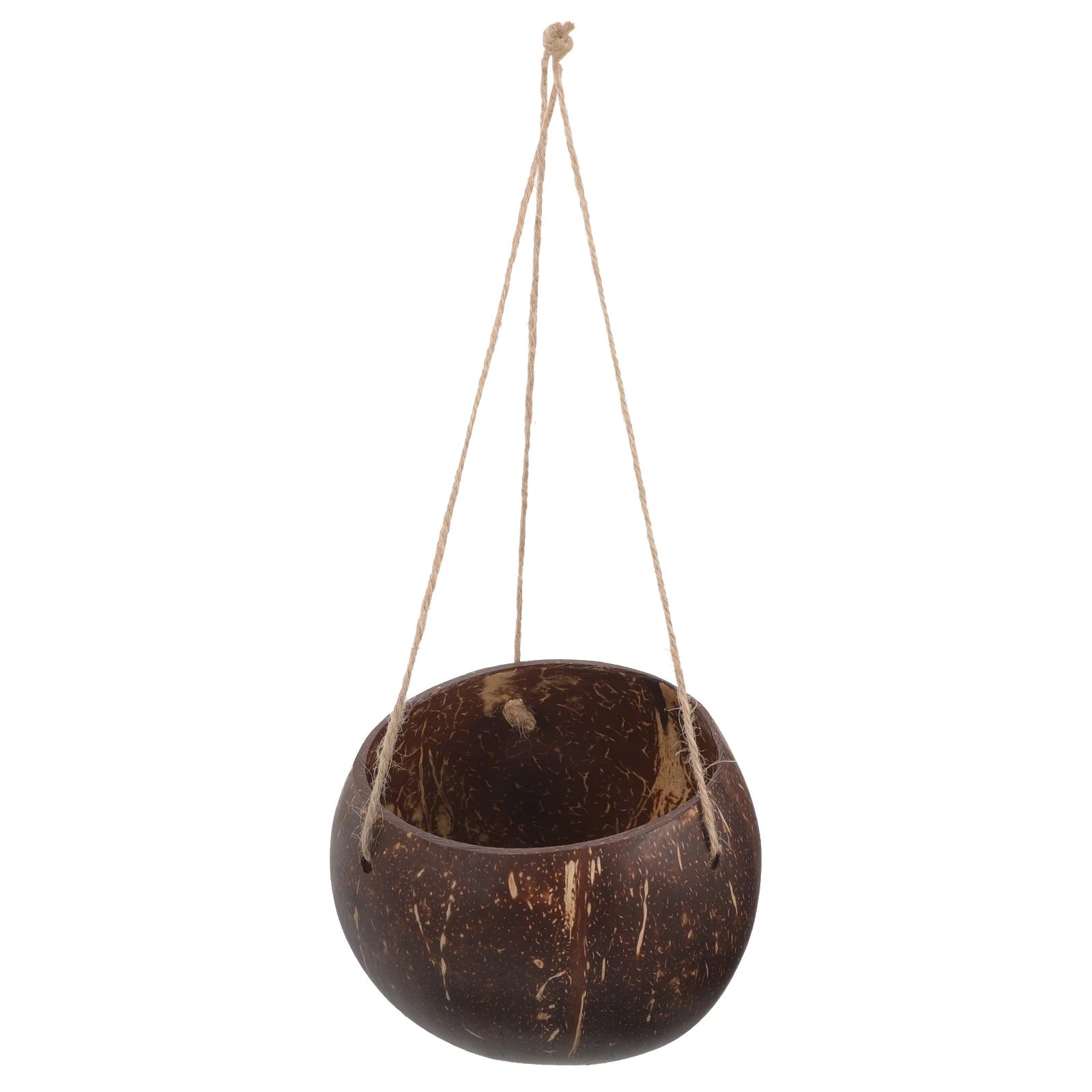 Description Picture 2 of itemLarge Coconut Shell Hanging Flower Pot Planter Container For Outdoor Plants Balcony Terrace Garden Wall Mounted Basket Holder