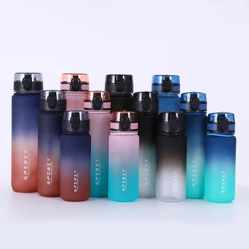 0.5L/0.75L/1L Sports Water Bottle High Capacity Plastic Fitness Portable Leakproof Drinking Bottle Camping Hiking Sports Cups 3