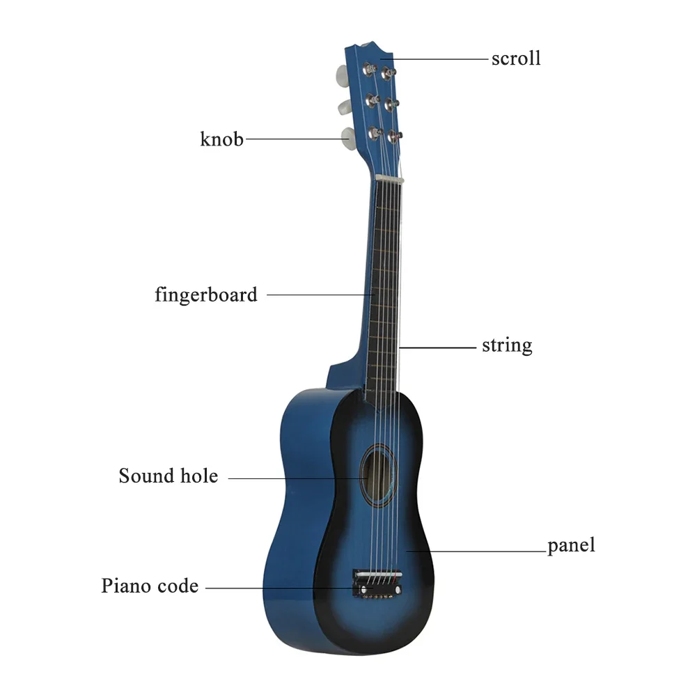 Classical Ukulele 21 inch 6 Strings for Kids Beginners Musical Instrument