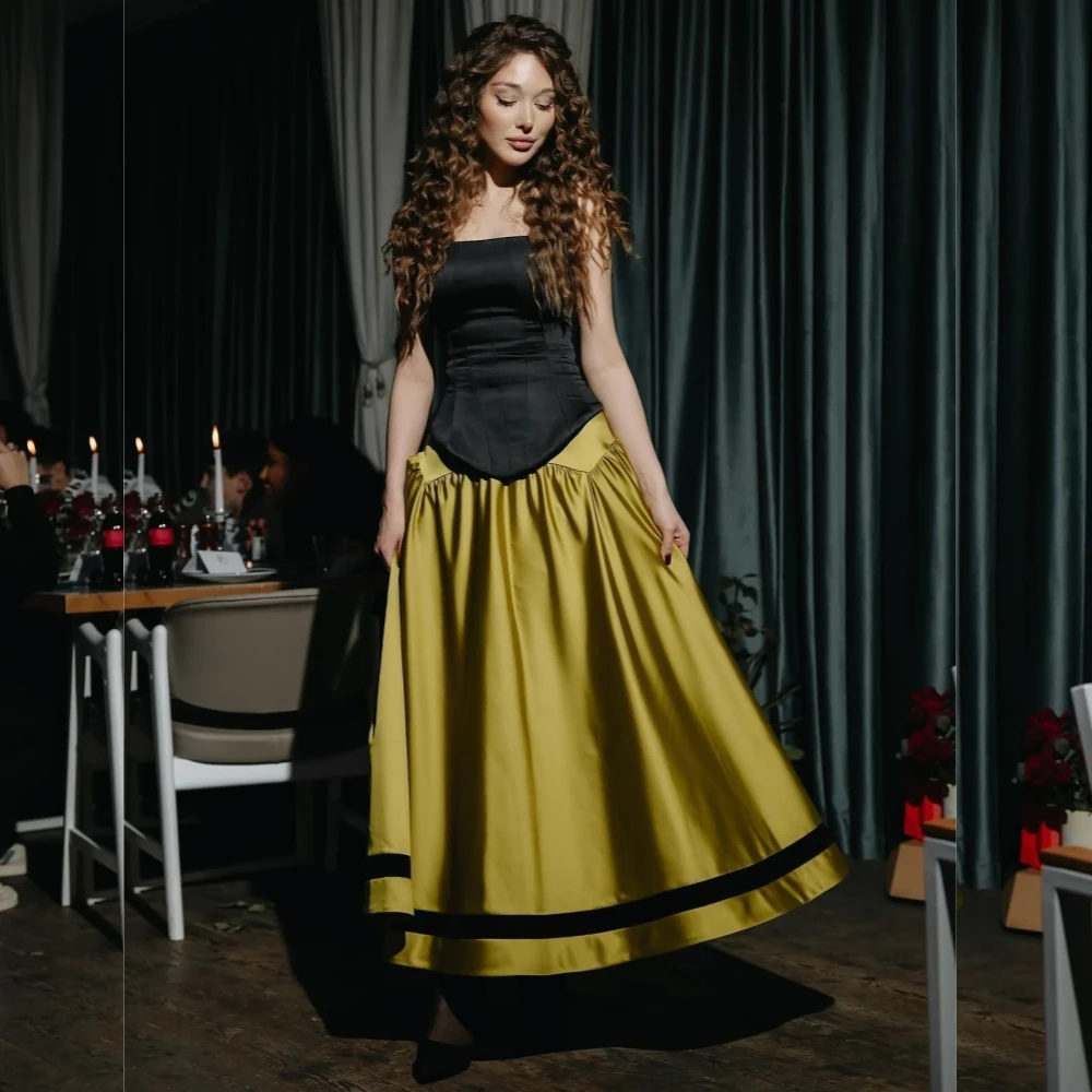 Jersey Pleat  Quinceanera Straight Square Neck Bespoke Occasion Gown Midi Dresses