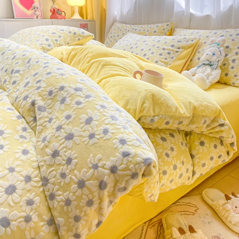 1pc Thicken Winter Duvet Cover Warm Milk Velvet Comforter Cover Double Side Velvet Bed 3D Carve Flower Comforter Set Bedding Set Sbb11cb5e3f684664b7ac0491a9d78d08a