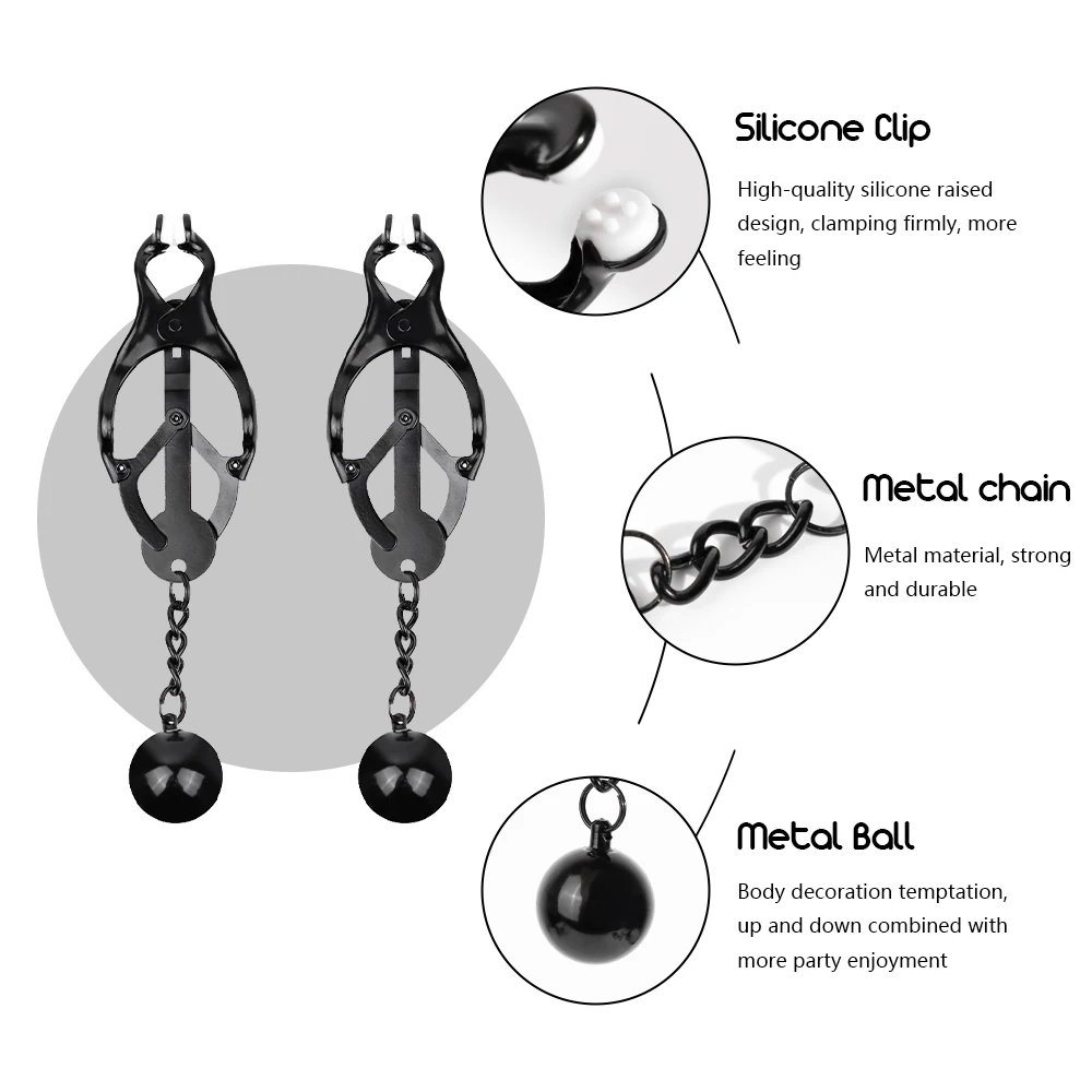 Nipple Clamps Nipple Clips BDSM Breast Clip Adult Sex Toys for Women and Couples nipple sex toys nipple clamps