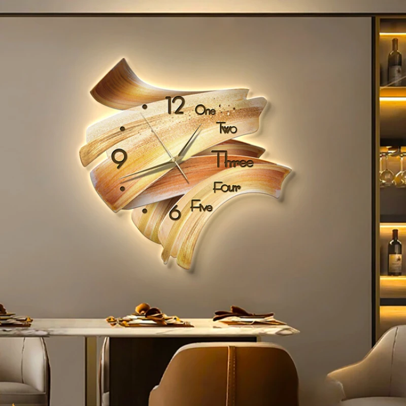 

Fancy Aesthetic Wall Clocks Minimalist Fashion Nordic Digital Wall Watch Art Modern Led Luxury Design Reloj De Pared Home Decor