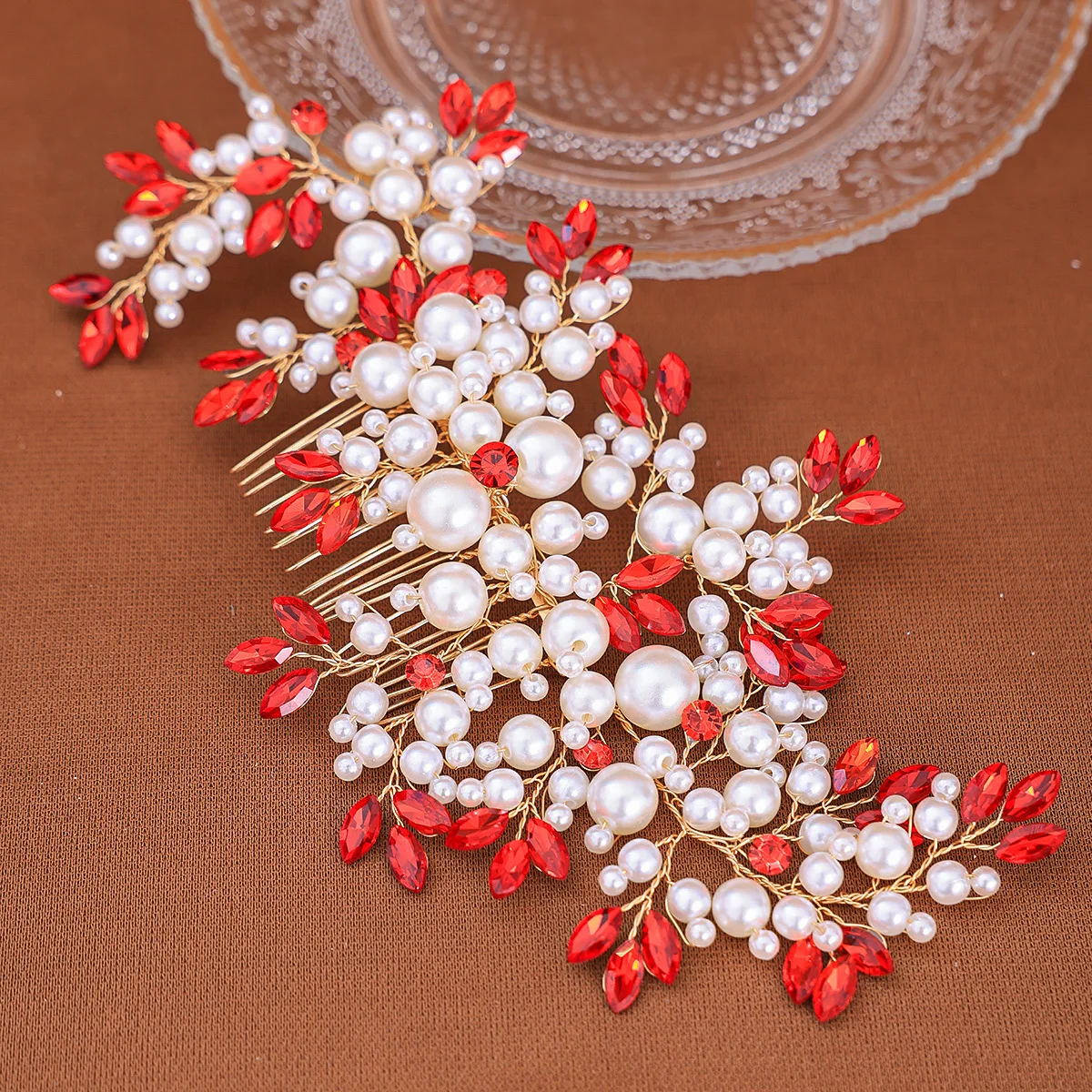 Wedding Alloy Pearl Hair Comb Jewelry Girls Handmade Hairpin Bridal Tiaras Wedding Accessory Jewelry Gift Hair Comb Jewelry Accessories Hair Accessory Bridal Headwear Pearl Hairpins