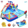Inflatable Slide Water Park Trampoline Bouncing House Outdoor Garden For Endless Fun to Kids with Blower and Toys 1