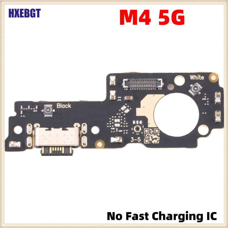 

For Xiaomi Poco M4 5G USB Charging Port Flex Cable No Fast Charging IC Charge Board Dock Connector Repair Parts