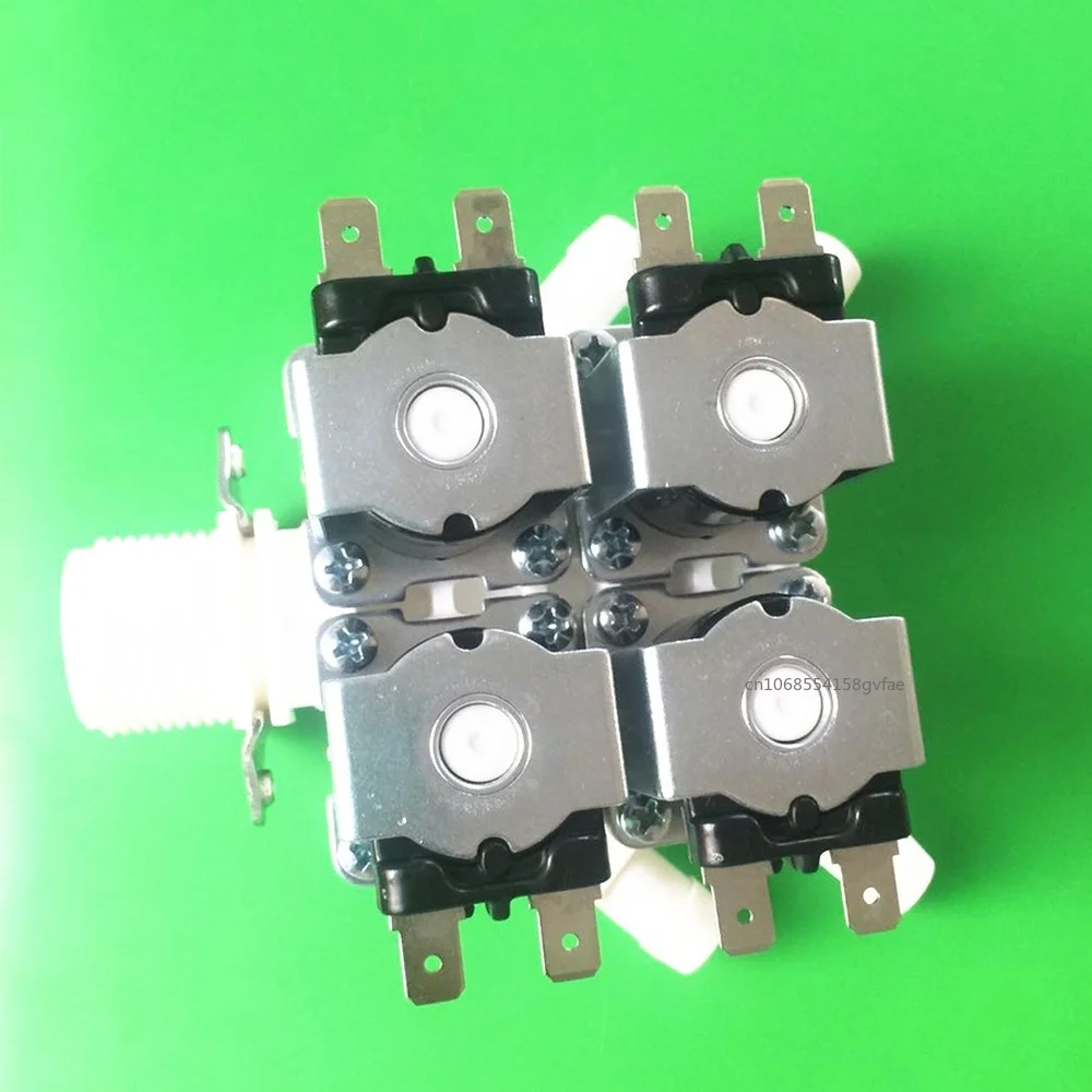 0.02-0.8mpa 1입력 4출력 상시 닫힘형 물 입구 솔레노이드 밸브 DC 12V 24V 36V 48V AC 110V 220V 디스펜서 유량 스위치
