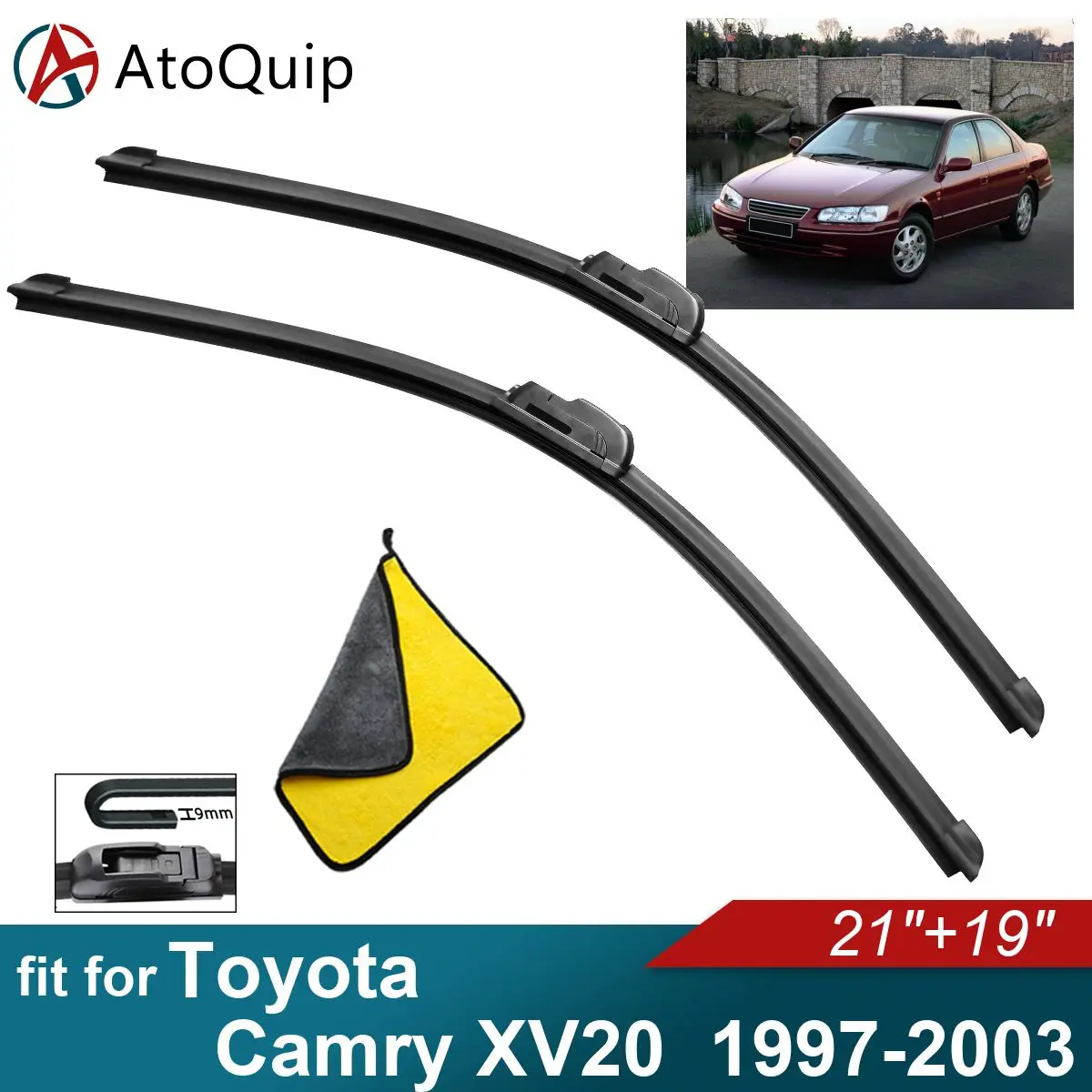 

Car Windshield Wiper Blades Fit For Toyota Camry XV20 Wiper Blades Soft Rubber Auto Front Windscreen