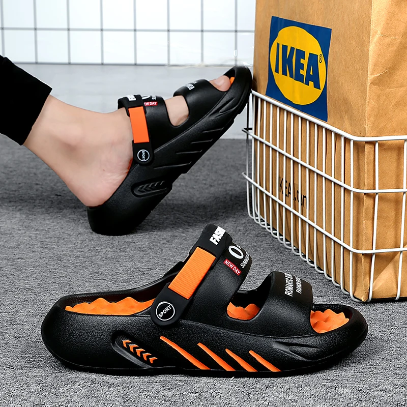 Men's Shoes Soft Men's Slippers Walk Around Home Flip-flops House Slippers Man Summer Beach Water Shoes Flop Sandals Slides