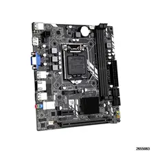 

Computer Motherboard SATA3.0 Solid State Disk Dual Ports RAM LGA1155 DDR3 M-ATX Intel Motherboards H61M 100% Fully Test