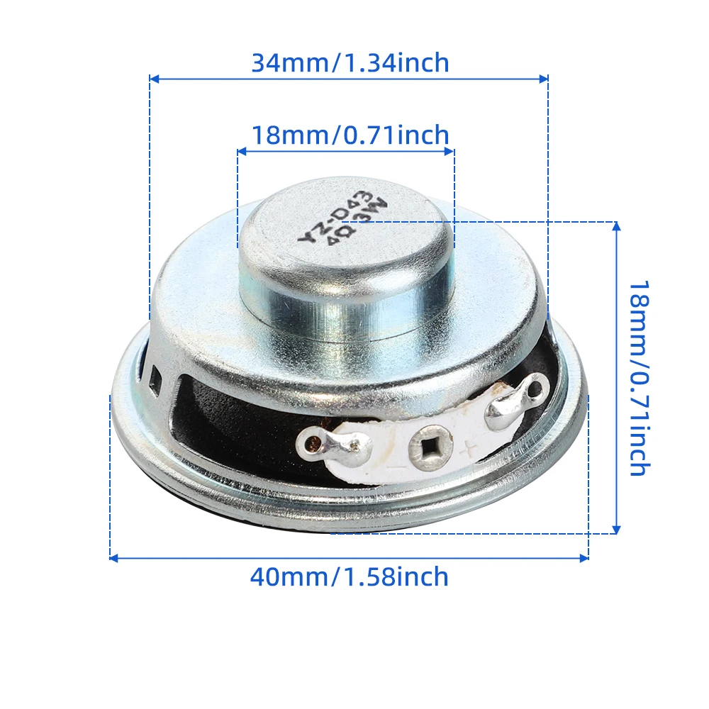 Mini Portable Speakers 2Pcs 1.5 Inch 40MM 4 Ohm 3W Full Range Audio Speaker Stereo Sound Home Theater Loudspeaker mini bluetooth speaker,portable speaker,mini sound box,audio speaker