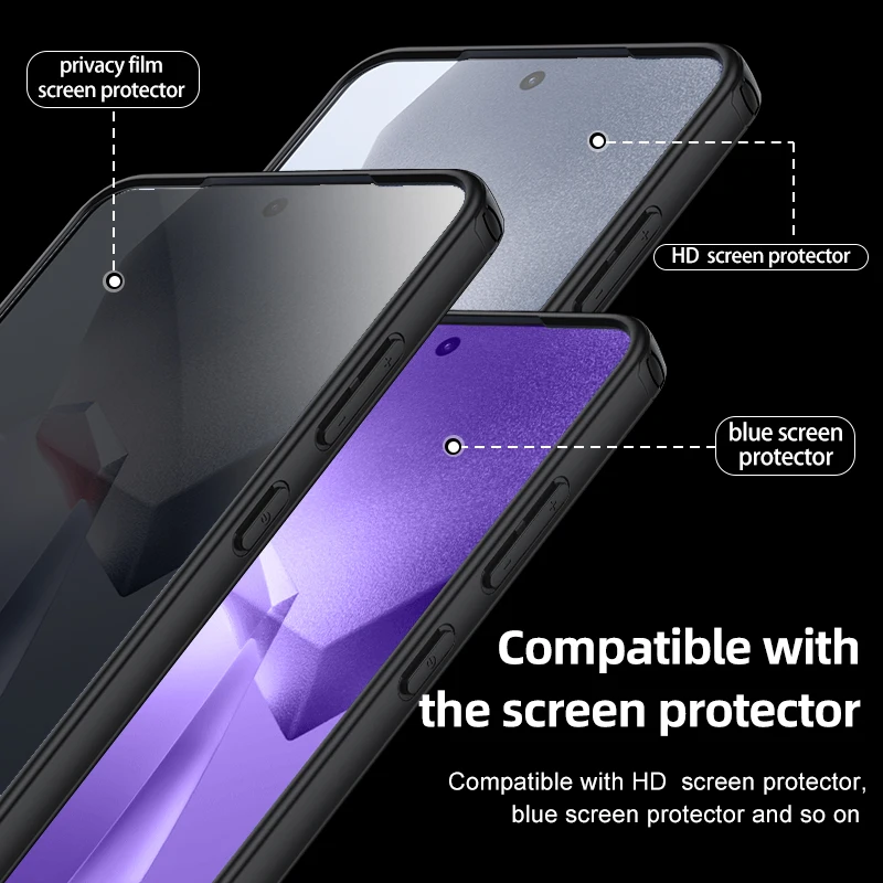 Enhanced Magnetic Crystal Clear Shockproof Case with Lens Protection