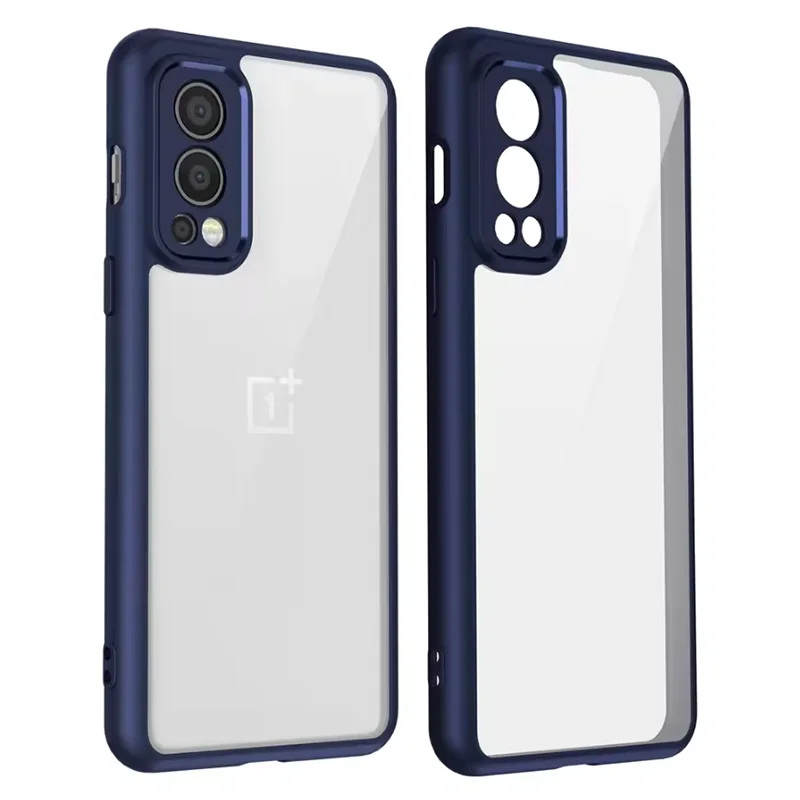 Shockproof Silicone Bumper Clear Matte Back Phone Case