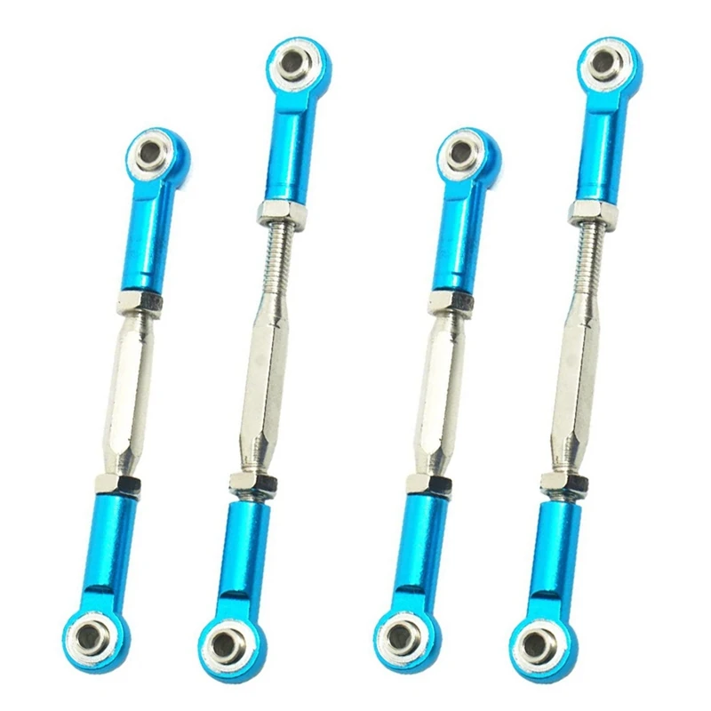 

4Pcs Metal Adjustable Steering Linkage Servo Link Pull Rod For Traxxas Slash 4X4 5807 HQ727 1/10 RC Car Upgraded Parts,2